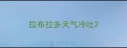 拉布拉多天气冷吐