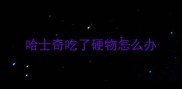 哈士奇吃了硬物怎么办