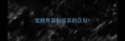 宠物育苗和疫苗的区别
