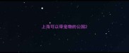 上海可以带宠物的公园