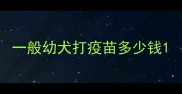 一般幼犬打疫苗多少钱