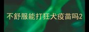 不舒服能打狂犬疫苗吗