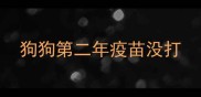 狗狗第二年疫苗没打