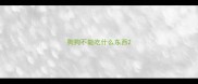 狗狗不能吃什么东西