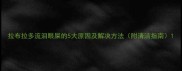 拉布拉多流泪眼屎的5大原因及解决方法附清洁指南