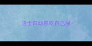哈士奇幼崽吃自己屎