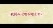 我要买宠物狗哈士奇