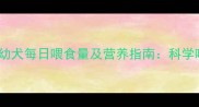 2个月萨摩幼犬每日喂食量及营养指南科学喂养全攻略