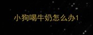 小狗喝牛奶怎么办