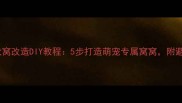 金毛犬窝改造DIY教程5步打造萌宠专属窝窝附避坑指南