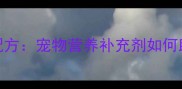 宠物发育宝科学配方宠物营养补充剂如何助力幼宠健康发育