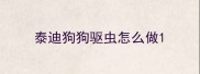 泰迪狗狗驱虫怎么做