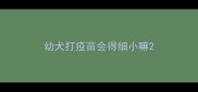 幼犬打疫苗会得细小嘛