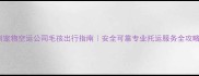 深圳宠物空运公司毛孩出行指南安全可靠专业托运服务全攻略