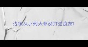 边牧从小到大都没打过疫苗