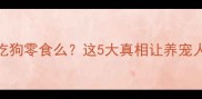 哈士奇能吃狗零食么这5大真相让养宠人不再踩坑