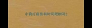 小狗打疫苗有时间限制吗