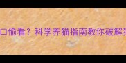 猫咪总蹲在厕所门口偷看科学养猫指南教你破解猫咪的厕所观后感