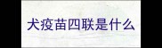 犬疫苗四联是什么