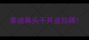 泰迪鼻头干并且拉稀