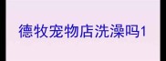 德牧宠物店洗澡吗