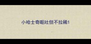 小哈士奇呕吐但不拉稀
