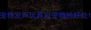 宠物发声玩具对宠物的好处