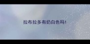 拉布拉多有奶白色吗