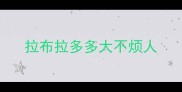 拉布拉多多大不烦人