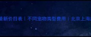 宠物医院驱虫价格最新价目表不同宠物类型费用北京上海广州专业医院推荐