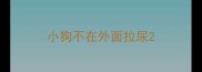 小狗不在外面拉尿