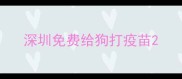 深圳免费给狗打疫苗