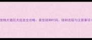 宠物犬猫狂犬疫苗全攻略最佳接种时间接种流程与注意事项