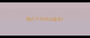 狗几个月可以染毛