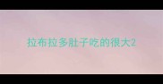 拉布拉多肚子吃的很大