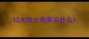幼犬哈士奇要买什么