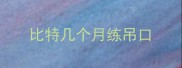 比特几个月练吊口