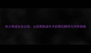 哈士奇成长全记录从奶狗到成年犬的萌化瞬间与饲养指南