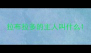 拉布拉多的主人叫什么