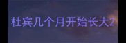 杜宾几个月开始长大