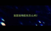 宠园宠物医院怎么样