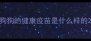 狗狗的健康疫苗是什么样的