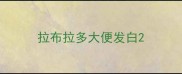 拉布拉多大便发白