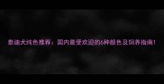 泰迪犬纯色推荐国内最受欢迎的6种颜色及饲养指南
