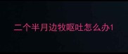 二个半月边牧呕吐怎么办