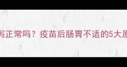 宠物疫苗后腹泻正常吗疫苗后肠胃不适的5大原因及应对指南