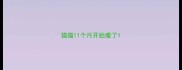 猫猫11个月开始瘦了