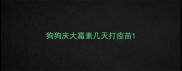 狗狗庆大霉素几天打疫苗