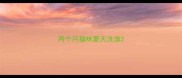 两个月猫咪夏天洗澡