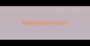 狗狗打疫苗会不会发烧